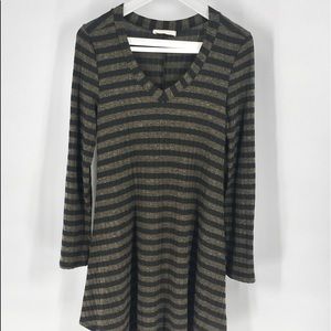 Anthropologie Entro Striped Sweater Dress M